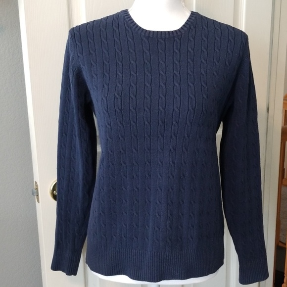 Eddie Bauer Sweaters - 💙EUC-Sz L-Eddie Bauer Dark Blue Sweater💙